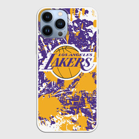 Чехол для iPhone 13 Pro Max с принтом LAKERS ФИРМЕННЫЕ ЦВЕТА БРЫЗГИ КРАСОК   LA в городе Новоалтайск,  |  | america | basketball | kobe bryant | la | la lakers | lakers | los angeles lakers | nba | usa | баскетбол | кобе брайант | лос анджелес лейкерс | нба | сша