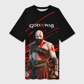Платье-футболка 3D с принтом God of War Персонаж. в городе Новоалтайск,  |  | ascension | betrayal | chains of olympus | cratos | ghost of sparta | god of war | hack and slash | kratos | logo | бог войны | год ов вар | год оф вар | игра | кратос | лого | логотип | эмблема