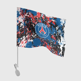 Флаг для автомобиля с принтом PSG БРЫЗГИ КРАСОК СПОРТ в городе Новоалтайск, 100% полиэстер | Размер: 30*21 см | colors | paints | paris saint germain | psg | saint | sport | брызги | брызги красок | краски | париж | псг | псж | спорт | футбол