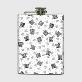 Фляга с принтом PATTERN | QR CODE в городе Новоалтайск, металлический корпус | емкость 0,22 л, размер 125 х 94 мм. Виниловая наклейка запечатывается полностью | Тематика изображения на принте: patern | pattern | qr code | qr код | qrcode | qrкод | quick response code | куар | куар код | кью ар код | матричных штриховых кодов | патерн | паттерн | штриховых кодов