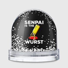 Игрушка Снежный шар с принтом SENPAI IS THE WURST сосиска и горчичка в городе Новоалтайск, Пластик | Изображение внутри шара печатается на глянцевой фотобумаге с двух сторон | ahegao | anime | kawai | kowai | manga | oppai | otaku | sempai | senpai | sugoi | waifu | yandere | аниме | ахегао | вайфу | ковай | манга | отаку | семпай | сенпай | тренд