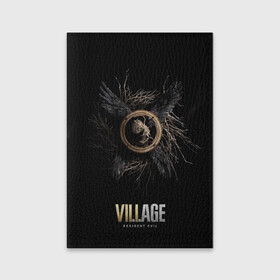 Обложка для паспорта матовая кожа с принтом RE Village Wings в городе Новоалтайск, натуральная матовая кожа | размер 19,3 х 13,7 см; прозрачные пластиковые крепления | game | games | re | resident evil | игра | игры | обитель зла | резедент эвил | реседент ивел