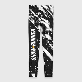 Леггинсы 3D с принтом SnowRunner Logo в городе Новоалтайск, 80% полиэстер, 20% эластан | Эластичный пояс, зауженные к низу, низкая посадка | race | snowrunner | гонки | гонки по бездорожью | гоночные игры | зимние гонки | снежные гонки | снежный бегун | сноу раннер | сноураннер