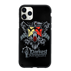 Чехол для iPhone 11 Pro матовый с принтом Darkest Dungeon герб в городе Новоалтайск, Силикон |  | Тематика изображения на принте: darkest dungeon | dd | rpg | the butchers circus | the colour of madness | the crimson court | the shieldbreaker | игры | подземелье | темнейшее подземелье