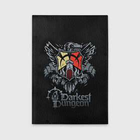 Обложка для автодокументов с принтом Darkest Dungeon герб в городе Новоалтайск, натуральная кожа |  размер 19,9*13 см; внутри 4 больших “конверта” для документов и один маленький отдел — туда идеально встанут права | darkest dungeon | dd | rpg | the butchers circus | the colour of madness | the crimson court | the shieldbreaker | игры | подземелье | темнейшее подземелье