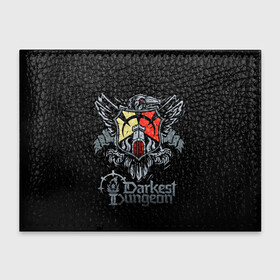 Обложка для студенческого билета с принтом Darkest Dungeon герб в городе Новоалтайск, натуральная кожа | Размер: 11*8 см; Печать на всей внешней стороне | darkest dungeon | dd | rpg | the butchers circus | the colour of madness | the crimson court | the shieldbreaker | игры | подземелье | темнейшее подземелье