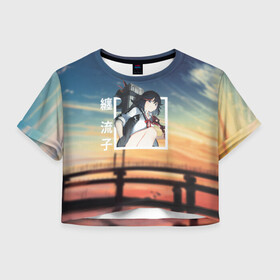 Женская футболка Crop-top 3D с принтом Убей или умри | Kill la Kill, Рюко Матой в городе Новоалтайск, 100% полиэстер | круглая горловина, длина футболки до линии талии, рукава с отворотами | dressed to kill | kill la kill | klk | ryuuko matoi | кромсай | круши | рюко матой | убей или умри