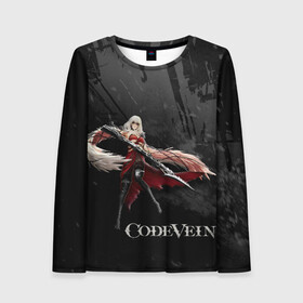 Женский лонгслив 3D с принтом Ева Ру Code Vein в городе Новоалтайск, 100% полиэстер | длинные рукава, круглый вырез горловины, полуприлегающий силуэт | eva | eva roux | roux | девушка | ева | игра | код вейн | персонаж | роукс