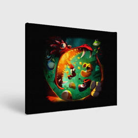 Холст прямоугольный с принтом Rayman Legend в городе Новоалтайск, 100% ПВХ |  | аркада | дракон | игра | кулак | рейман
