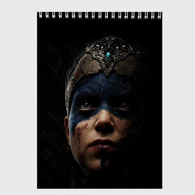 Скетчбук с принтом Hellblade 2022 в городе Новоалтайск, 100% бумага
 | 48 листов, плотность листов — 100 г/м2, плотность картонной обложки — 250 г/м2. Листы скреплены сверху удобной пружинной спиралью | викинги | девушка | игра | племя | средневековье
