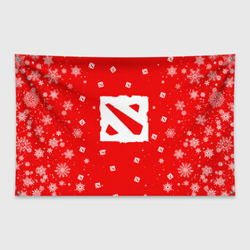 Флаг-баннер с принтом НОВОГОДНИЙ ДОТА 2 НОВЫЙ ГОД DOTA 2 в городе Новоалтайск, 100% полиэстер | размер 67 х 109 см, плотность ткани — 95 г/м2; по краям флага есть четыре люверса для крепления | 2022 | bristleback | dota | dota 2 | dota 2 новогодний | dota2 | heroes | invoker | lina | og team | pudge | shadow | shadow fiend | team liquid | team spirit | the international | windranger | бристелбек | бристл | дота | дота 2 | дота2 | новогодний свит
