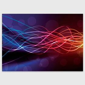 Поздравительная открытка с принтом Лучи света Spectrum в городе Новоалтайск, 100% бумага | плотность бумаги 280 г/м2, матовая, на обратной стороне линовка и место для марки
 | абстрактные | волна | волна света | излучение | киберпанк | лучи | лучи света | неон | неоновые принты | призма | радуга | рисунок | свет | спектр цветов