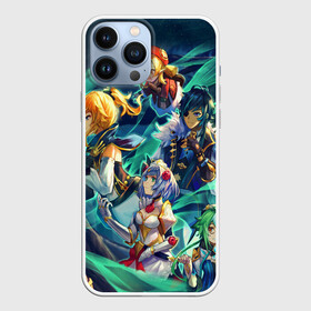 Чехол для iPhone 13 Pro Max с принтом GENSHIN IMPACT ГЕРОИ ИГРЫ В ЛЕСУ в городе Новоалтайск,  |  | Тематика изображения на принте: genshin impact | heroes genshi | альбедо | барбара | беннет | бэй доу | венти | гань юй | джинн | дилюк | диона | кли | кэ цин | кэйа | лиза | мона | нин гуан | ноэль | путешественник | рэйзор | сахароза | син цю | синь янь