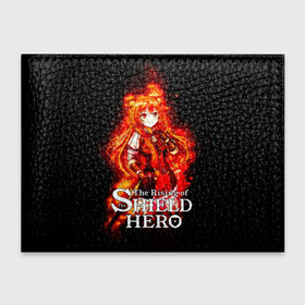 Обложка для студенческого билета с принтом Рафталия в огне - The Rising of the Shield Hero в городе Новоалтайск, натуральная кожа | Размер: 11*8 см; Печать на всей внешней стороне | anime | light novel | manga | rafutaria | the rising of the shield hero | аниме | восхождение героя щита | енотовидная собака | императрица кутенро | клановый герой | клановый герой катаны | манга | повелительница | рабыня