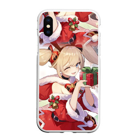 Чехол для iPhone XS Max матовый с принтом KLEE НОВЫЙ ГОД В ГЕНШИН ИМПАКТ в городе Новоалтайск, Силикон | Область печати: задняя сторона чехла, без боковых панелей | amber | anime | genshin impact | girl | jean | lisa | paimon | xiao | zelda | анемо | аниме | геншен импакт | геншин импакт | геншин эмпакт | геншинимпакт | девушка | игры | итто аратаки | кли | лиза | новогодний gen | новый г