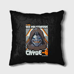 Подушка 3D с принтом Cayde-6 арт в городе Новоалтайск, наволочка – 100% полиэстер, наполнитель – холлофайбер (легкий наполнитель, не вызывает аллергию). | состоит из подушки и наволочки. Наволочка на молнии, легко снимается для стирки | desteny | desteny 2 | destiny | game | games | дестени | дустан | игра | игры