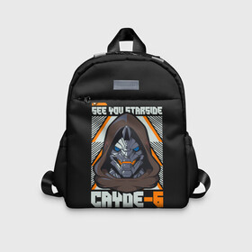 Детский рюкзак 3D с принтом Cayde-6 арт в городе Новоалтайск, 100% полиэстер | лямки с регулируемой длиной, сверху петелька, чтобы рюкзак можно было повесить на вешалку. Основное отделение закрывается на молнию, как и внешний карман. Внутри дополнительный карман. По бокам два дополнительных кармашка | desteny | desteny 2 | destiny | game | games | дестени | дустан | игра | игры