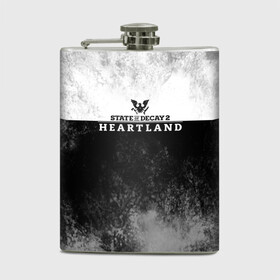 Фляга с принтом State of Decay Heartland Logo в городе Новоалтайск, металлический корпус | емкость 0,22 л, размер 125 х 94 мм. Виниловая наклейка запечатывается полностью | heartland | logo | state of decay | survival horror | undead labs | загнивающий штат | зомби апокалипсис | лого | логотип | стадия разложения | стейт оф декай | эмблема