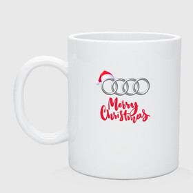 Кружка керамическая с принтом AUDI MERRY CHRISTMAS в городе Новоалтайск, керамика | объем — 330 мл, диаметр — 80 мм. Принт наносится на бока кружки, можно сделать два разных изображения | Тематика изображения на принте: audi | auto | autosport | perfomance | quattro | rs | sport | авто | авто спорт | автомобиль | автомобильные | автоспорт | ауди | кватро | марка | машины | перфоманс | рс | спорт