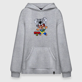 Худи SuperOversize хлопок с принтом Koala Nita из Brawl Stars в городе Новоалтайск, 70% хлопок, 30% полиэстер, мягкий начес внутри | карман-кенгуру, эластичная резинка на манжетах и по нижней кромке, двухслойный капюшон
 | brawl stars | games | koala | nita | бравл старс | игры | коала | нита | персонажи
