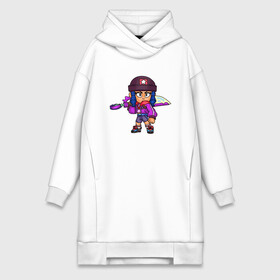 Платье-худи хлопок с принтом Bibi из Brawl Stars в городе Новоалтайск,  |  | bibi | brawl stars | brawlers | games | биби | бравл старс | бравлер | игры | персонажи