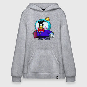 Худи SuperOversize хлопок с принтом Mister P из Brawl Stars в городе Новоалтайск, 70% хлопок, 30% полиэстер, мягкий начес внутри | карман-кенгуру, эластичная резинка на манжетах и по нижней кромке, двухслойный капюшон
 | brawl stars | brawlers | games | mister p | бравл старс | бравлер | игры | мистер пи | персонажи