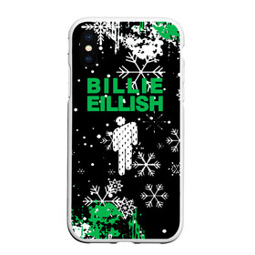 Чехол для iPhone XS Max матовый с принтом billie eilish новый год снежинки в городе Новоалтайск, Силикон | Область печати: задняя сторона чехла, без боковых панелей | be | billie | billie eilish | blohsh | ghoul | билли | билли айлиш