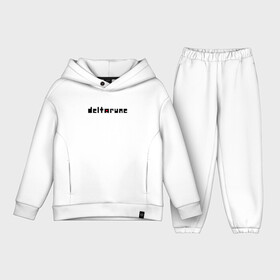 Детский костюм хлопок Oversize с принтом Deltarune Logo. в городе Новоалтайск,  |  | deltarune | deltarune 2 | game | undertale символ | дельта | дельтарун | дельтарун 2 | знак руин андертейл | значок дельтарун пиксель | игра | руна