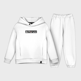 Детский костюм хлопок Oversize с принтом [Deltarune]   Black Logo в городе Новоалтайск,  |  | deltarune | deltarune 2 | game | undertale символ | дельта | дельтарун | дельтарун 2 | знак руин андертейл | значок дельтарун пиксель | игра | руна