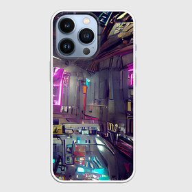 Чехол для iPhone 13 Pro с принтом Городской киберпанк в городе Новоалтайск,  |  | cyberpunk | cyberpunk 2077 | будущее | город | депрессивный | игра | кибер | киберпанк | неон | неоновый | тренд | фантастика | яркий