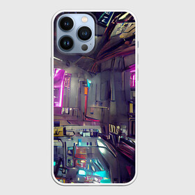 Чехол для iPhone 13 Pro Max с принтом Городской киберпанк в городе Новоалтайск,  |  | cyberpunk | cyberpunk 2077 | будущее | город | депрессивный | игра | кибер | киберпанк | неон | неоновый | тренд | фантастика | яркий