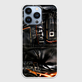 Чехол для iPhone 13 Pro с принтом Стиль терминатора в городе Новоалтайск,  |  | байкер | будущее | киберпанк | киборг | кожа | натуральная кожа | робот | рокер | терминатор | фантастика | черная кожа | черный