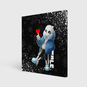 Холст квадратный с принтом НОВОГОДНИЙ САНС UNDERTALE НОВЫЙ ГОД в городе Новоалтайск, 100% ПВХ |  | 2022 | asriel dreemurr | chara | frisk | gaster blaster | heart | new year sans | sans | undertale | азриэль дримурр | андертейл | гастер | меттатон | новогодний | новогодний санс | новый год | санс | сердце | скелет | фриск | чара | череп
