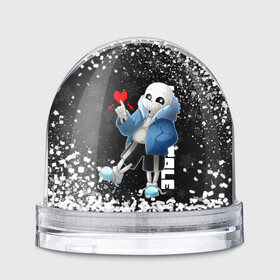 Игрушка Снежный шар с принтом НОВОГОДНИЙ САНС UNDERTALE НОВЫЙ ГОД в городе Новоалтайск, Пластик | Изображение внутри шара печатается на глянцевой фотобумаге с двух сторон | 2022 | asriel dreemurr | chara | frisk | gaster blaster | heart | new year sans | sans | undertale | азриэль дримурр | андертейл | гастер | меттатон | новогодний | новогодний санс | новый год | санс | сердце | скелет | фриск | чара | череп