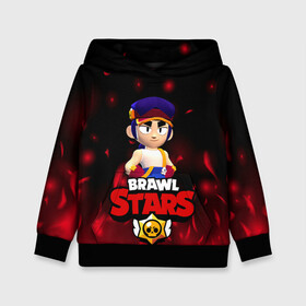 Детская толстовка 3D с принтом ФЭНГ БРАВЛ СТАРС FANG BRAWL STARS ОГОНЬ в городе Новоалтайск, 100% полиэстер | двухслойный капюшон со шнурком для регулировки, мягкие манжеты на рукавах и по низу толстовки, спереди карман-кенгуру с мягким внутренним слоем | 2022 | brawl | brawl stars | brawler | fang | stars | боец | бравл старс | бравлер | брол старс | год тигра | мобильная игра | новый | огонь | фанг | фэнг | фэнк | хроматик | хроматические | хроматический боец