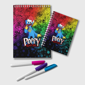 Блокнот с принтом POPPY PLAYTIME НОВОГОДНИЙ ПОППИ ПЛЕЙТАЙМ в городе Новоалтайск, 100% бумага | 48 листов, плотность листов — 60 г/м2, плотность картонной обложки — 250 г/м2. Листы скреплены удобной пружинной спиралью. Цвет линий — светло-серый
 | Тематика изображения на принте: poppy playtime | игра | монстр | плэйтайм | попи плей тайм | попи плэй тайм | попиплейтам | попиплэйтайм | поппи плейтайм | поппиплэйтайм | хагги вагги | хаги ваги | хоррор