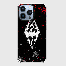 Чехол для iPhone 13 Pro с принтом НОВОГОДНИЙ СКАЙРИМ ДРАКОН ЛОГО  | TES SKYRIM 2022 в городе Новоалтайск,  |  | dovahkiin | dragon | dragonborn | fus ro dah | oblivion | rpg | skyrim | tes | tes 5 | tes skyrim | tes v | the elder scrolls | the elder scrolls skyrim | we know | докавин | дракон | мы знаем | новогодний скайрим | новый год tes | новый год скайр | новый