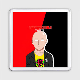 Магнит 55*55 с принтом One Punch-Man хипстер Сайтама в городе Новоалтайск, Пластик | Размер: 65*65 мм; Размер печати: 55*55 мм | hagemanto | one punch man | one punchman | onepunchman | saitama | sensei | аниме | ван панч мен | ванпанчмен | лысый плащ | манга | сайтама | сильнейший человек | учитель | человек одинудар | человек одного удара