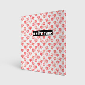Холст квадратный с принтом DELTARUNE PATTERN LOGO в городе Новоалтайск, 100% ПВХ |  | deltarune | deltarune 2 | game | patern | pattern | undertale символ | дельта | дельтарун | дельтарун 2 | знак руин андертейл | значок дельтарун пиксель | игра | патерн | паттерн | руна