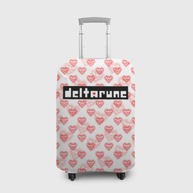 Чехол для чемодана 3D с принтом DELTARUNE PATTERN LOGO в городе Новоалтайск, 86% полиэфир, 14% спандекс | двустороннее нанесение принта, прорези для ручек и колес | deltarune | deltarune 2 | game | patern | pattern | undertale символ | дельта | дельтарун | дельтарун 2 | знак руин андертейл | значок дельтарун пиксель | игра | патерн | паттерн | руна
