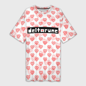 Платье-футболка 3D с принтом DELTARUNE PATTERN  LOGO в городе Новоалтайск,  |  | deltarune | deltarune 2 | game | patern | pattern | undertale символ | дельта | дельтарун | дельтарун 2 | знак руин андертейл | значок дельтарун пиксель | игра | патерн | паттерн | руна