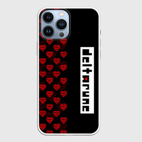 Чехол для iPhone 13 Pro Max с принтом HALF PATTERN | DELTARUNE | LOGO в городе Новоалтайск,  |  | Тематика изображения на принте: deltarune | deltarune 2 | game | undertale символ | дельта | дельтарун | дельтарун 2 | знак руин андертейл | значок дельтарун пиксель | игра | руна