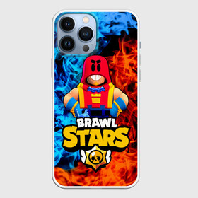 Чехол для iPhone 13 Pro Max с принтом ГРОМ БРАВЛ СТАРС, GROM BRAWL STARS ОГОНЬ в городе Новоалтайск,  |  | Тематика изображения на принте: brawl | brawl stars | brawler | grom | stars | боец | бравл старс | бравлер | брол старс | гром | мобильная игра | новый | хроматик | хроматические | хроматический боец | эпич