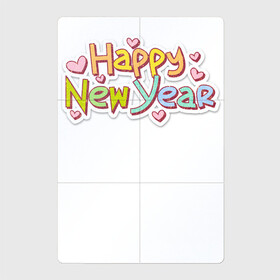 Магнитный плакат 2Х3 с принтом Happy New Year 2022 Счастливого Нового Года 2022 Надпись в городе Новоалтайск, Полимерный материал с магнитным слоем | 6 деталей размером 9*9 см | 2022 | black | cat | christmas | merry | new year | tiger | xmas | водяной | год тигра | новый год | паттерн | полосатый | рождество | снег | снежинки | тигры | узор | цветы | черный
