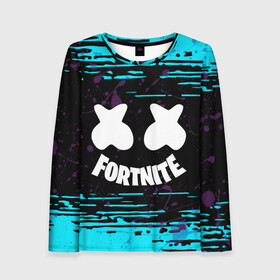 Женский лонгслив 3D с принтом FORTNINE в городе Новоалтайск, 100% полиэстер | длинные рукава, круглый вырез горловины, полуприлегающий силуэт | fortnine | детская | игра | фортнаин | человечки