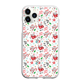 Чехол для iPhone 11 Pro Max матовый с принтом Паттерн New yaer в городе Новоалтайск, Силикон |  | new year | арт | графика | дед мороз | зима | новый год | рождество | санта