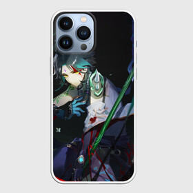 Чехол для iPhone 13 Pro Max с принтом Сяо с копьем Геншин в городе Новоалтайск,  |  | xiao | венти | геншен | геншин импакт | жонг ли | инпакт | ксяо | сяо | тарталья | эмпакт