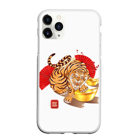 Чехол для iPhone 11 Pro матовый с принтом Золотой тигр 2022 Tigr в городе Новоалтайск, Силикон |  | 2022 | new year | tiger | water tiger | водяной тигр | символ года