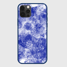Чехол для iPhone 12 Pro Max с принтом Тигр гжель в городе Новоалтайск, Силикон |  | гжель | дикие кошки | новый год | символ года | тигр