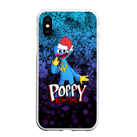 Чехол для iPhone XS Max матовый с принтом POPPY PLAYTIME ПОППИ ПЛЕЙТАЙМ НОВЫЙ ГОД в городе Новоалтайск, Силикон | Область печати: задняя сторона чехла, без боковых панелей | Тематика изображения на принте: poppy playtime | игра | монстр | новый год | плэйтайм | попи плей тайм | попи плэй тайм | попиплейтам | попиплэйтайм | поппи плейтайм | поппиплэйтайм | снежинки | хагги вагги | хаги ваги | хоррор